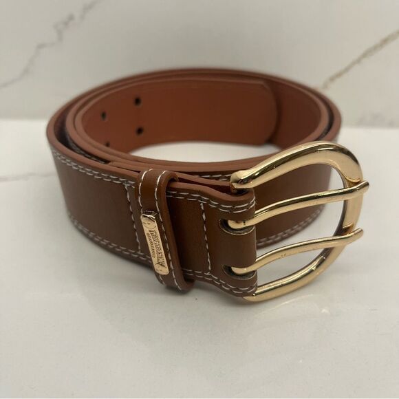 True Religion Brown Belt with Gold Buckle - Picture 6 of 7